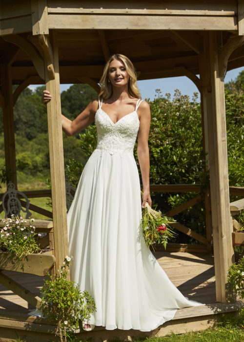 ethereal a line wedding dress