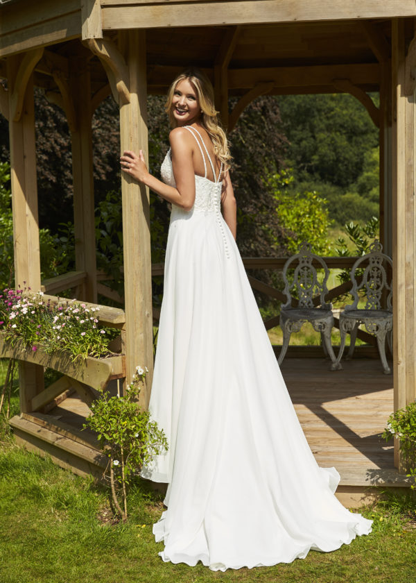 ethereal a line wedding dress